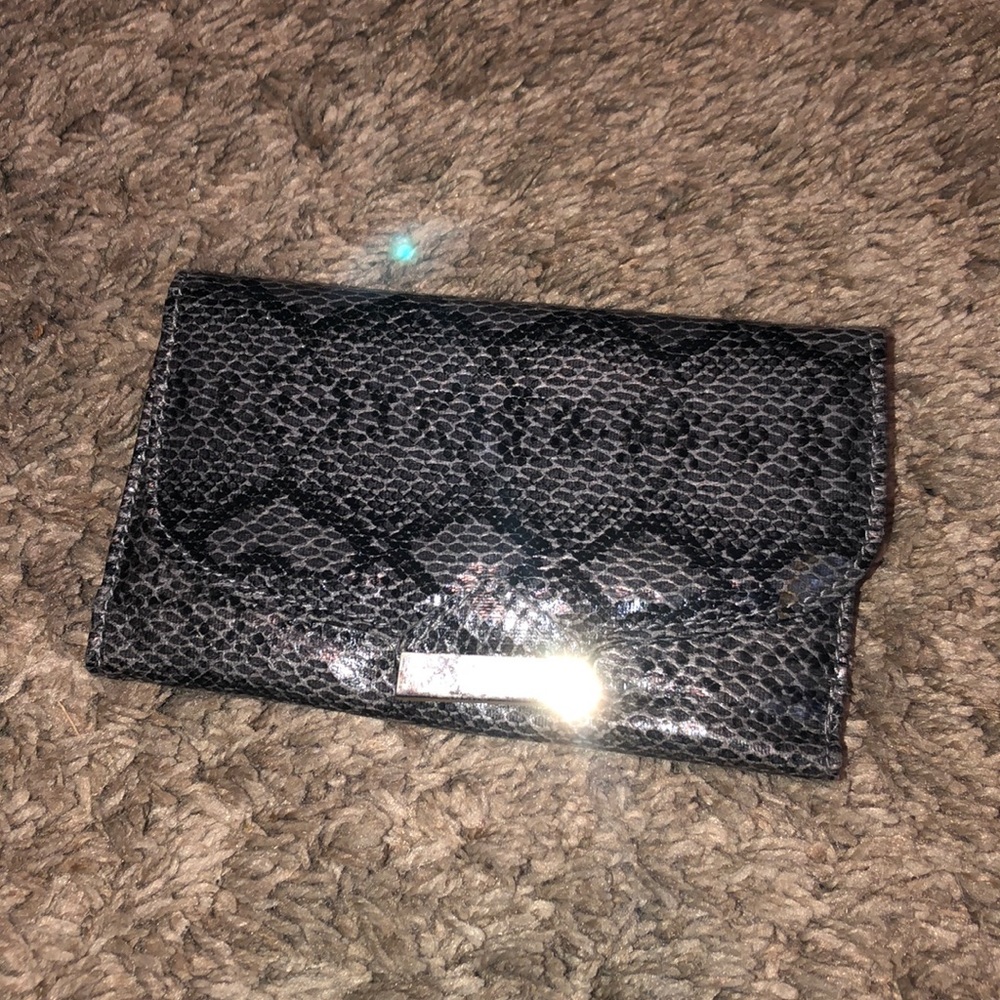 Faux snake skin wallet